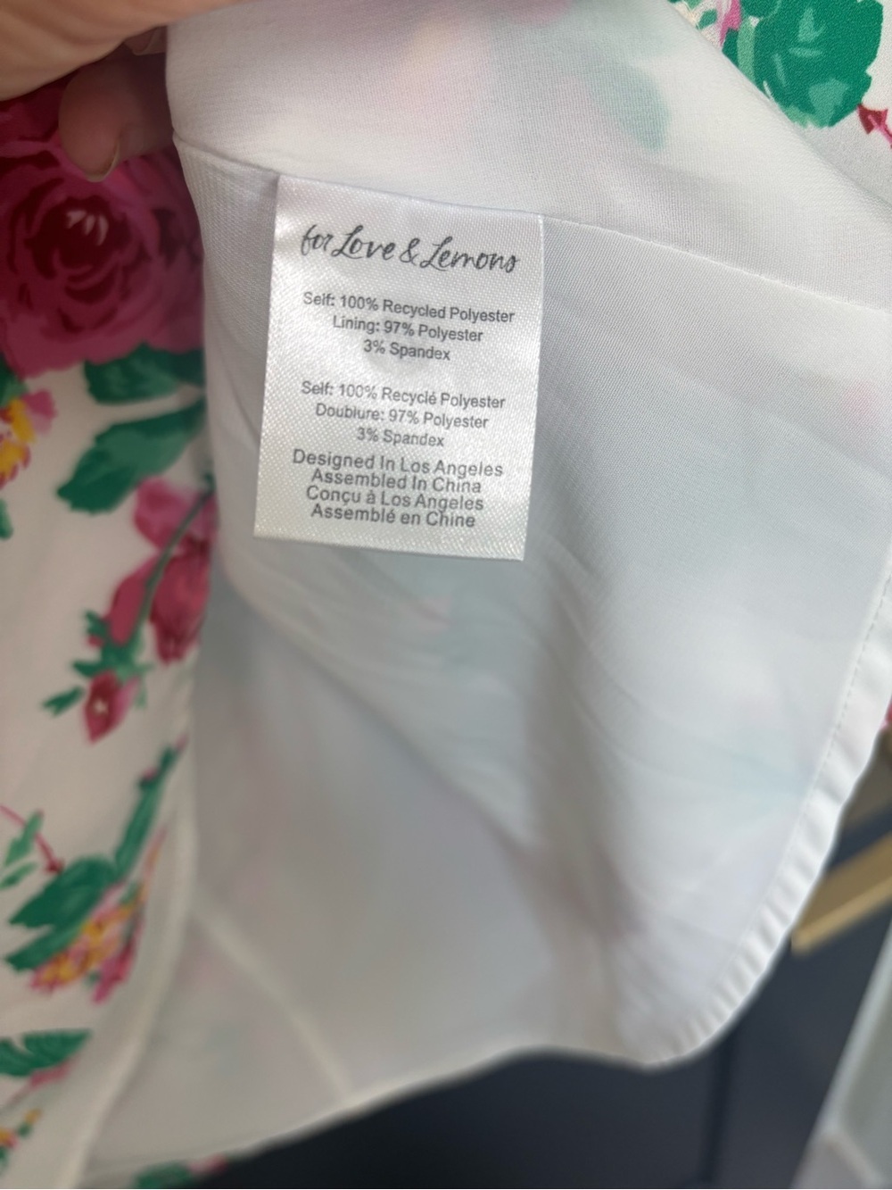 For Love & Lemons Imogen Mini Dress XL Floral Ruffle Corset Tie Back Cottagecore - Picture 6 of 10